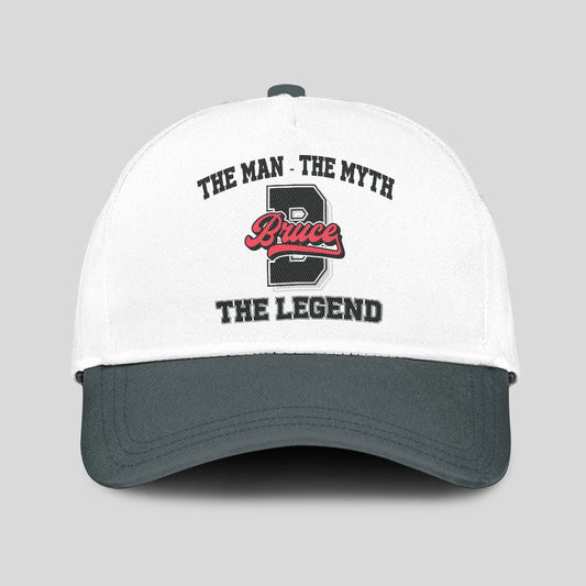 The Man The Myth The Legend Custom Initial Letter And Name Cap BRUCE 13K1 C38PF