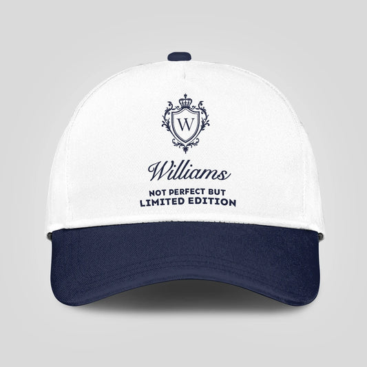 Not Perfect But Limited Edition Blue And White Luxury Cap WILLIAMS 13K1 C151PF