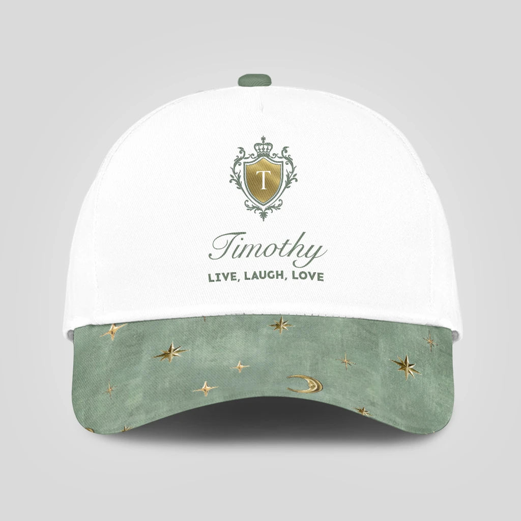 Live Laugh Love Stars And Moon Green Cap TIMOTHY 13K1 C124PF