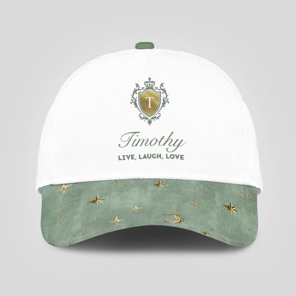 Live Laugh Love Stars And Moon Green Cap TIMOTHY 13K1 C124PF