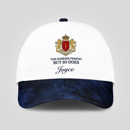 The Horrors Persist But So Does Your Name Elegant Blue And White Cap JOYCE 13K1 C123PF