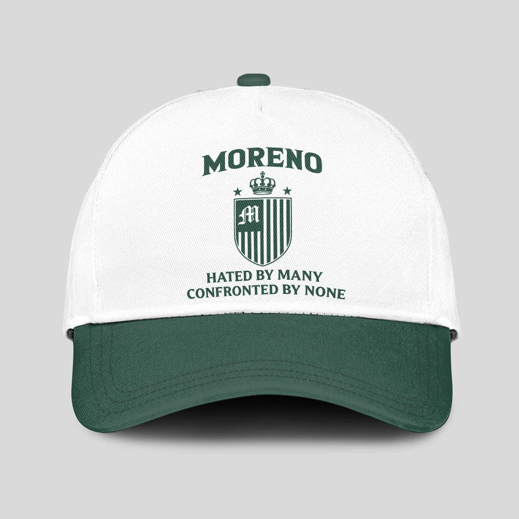 Hated By Many Confronted By None Luxury Logo Cap MORENO 13K1 C41PF