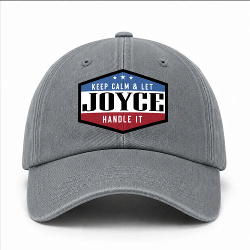 Keep Calm & Let Your Name Handle It Washed Cap JOYCE 13K1 C87PF