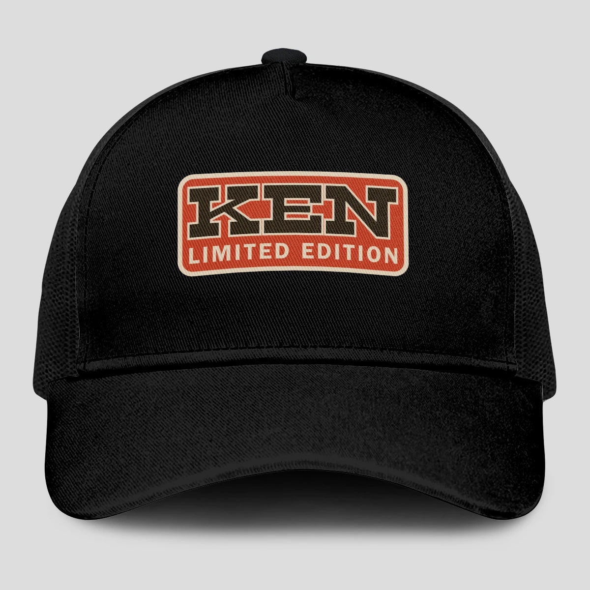 Limited Edition Red Logo Black Mesh Cap KEN 13K1 C215PF