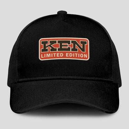 Limited Edition Red Logo Black Mesh Cap KEN 13K1 C215PF