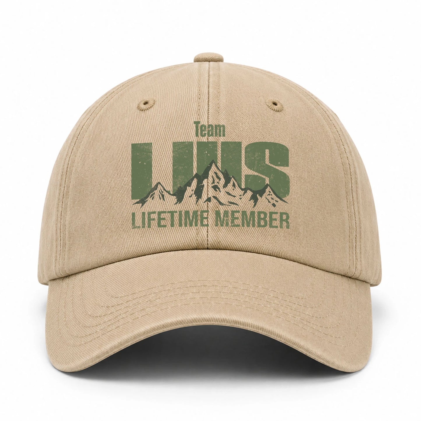 Team Your Name Lifetime Member Mountain Cap LUIS 13K1 C58PF