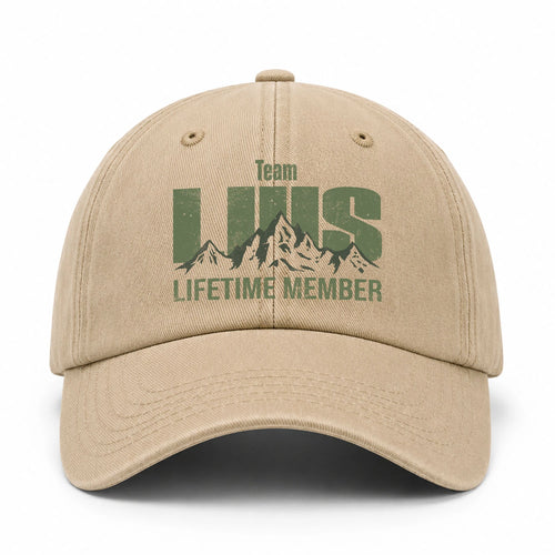 Team Your Name Lifetime Member Mountain Cap LUIS 13K1 C58PF