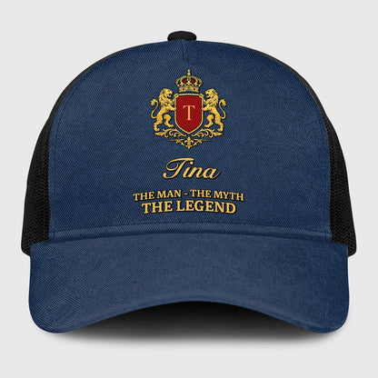 The Man The Myth The Legend Royal Blue Mesh Cap TINA 13K1 C187PF