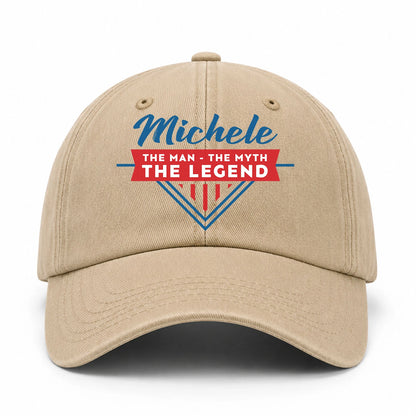The Man The Myth The Legend Logo Washed Cap MICHELE 13K1 C37PF