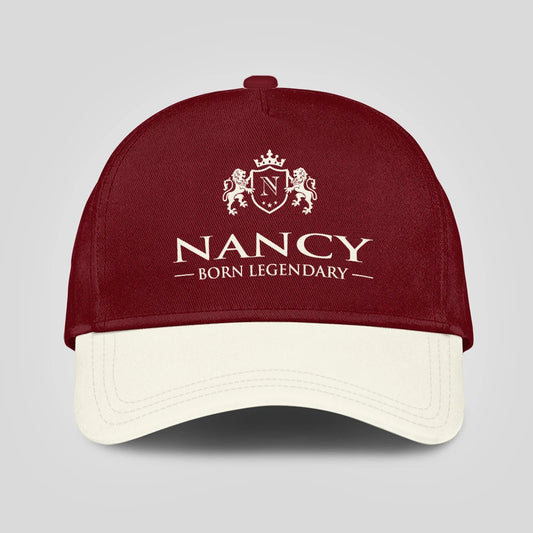 Born Legendary Burgundy And Beige Cap NANCY 13K1 C181PF