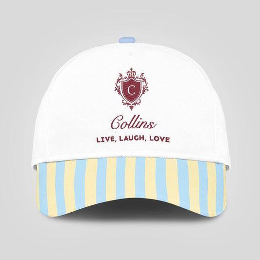 Live Laugh Love Blue And Yellow Luxury Cap COLLINS 13K1 C121PF