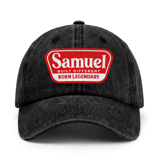 Built Different Born Legendary Red Logo Washed Cap SAMUEL 13K1 C63PF