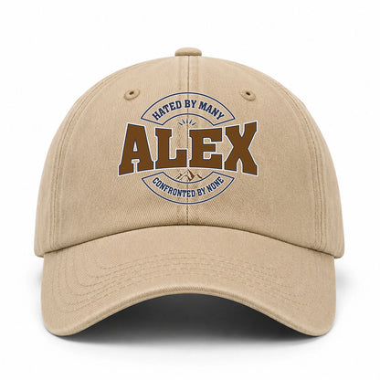 Hated By Many Confronted By None Washed Cap ALEX 13K1 C36PF