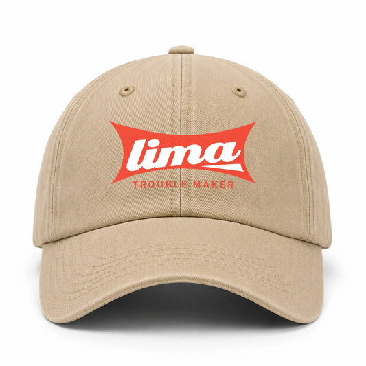 Trouble Maker Red Logo Washed Cap LIMA 13K1 C78PF
