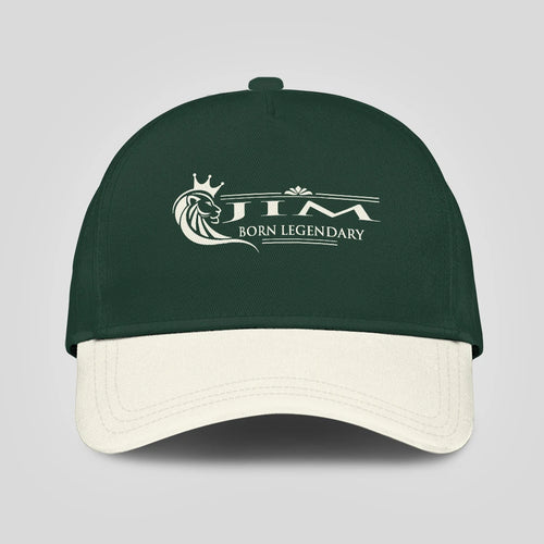 Born Legendary Lion Logo Sage Green And Beige Cap JIM 13K1 C182PF