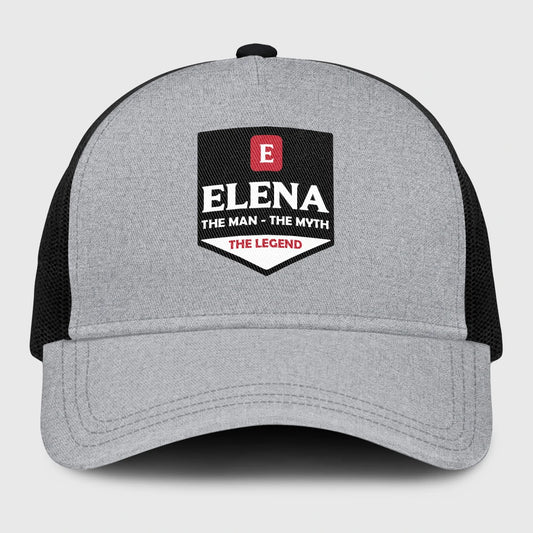 The Man The Myth The Legend Gray Mesh Cap ELENA 13K1 C189PF