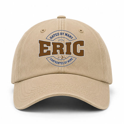 Hated By Many Confronted By None Washed Cap ERIC 13K1 C36PF