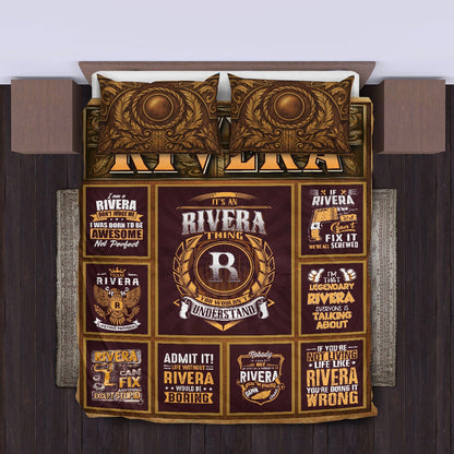 RIVERA Limited Edition Personalized Bedding Set 13K1-BS3
