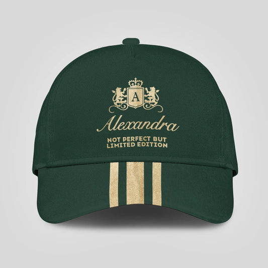 Not Perfect But Limited Edition Luxury Burgundy Cap ALEXANDRA 13K1 C157PF