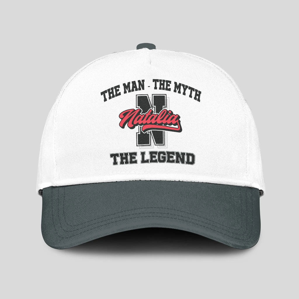 The Man The Myth The Legend Custom Initial Letter And Name Cap NATALIA 13K1 C38PF
