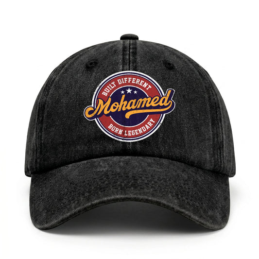 Built Different Born Legendary Logo Washed Cap MOHAMED 13K1 C65PF