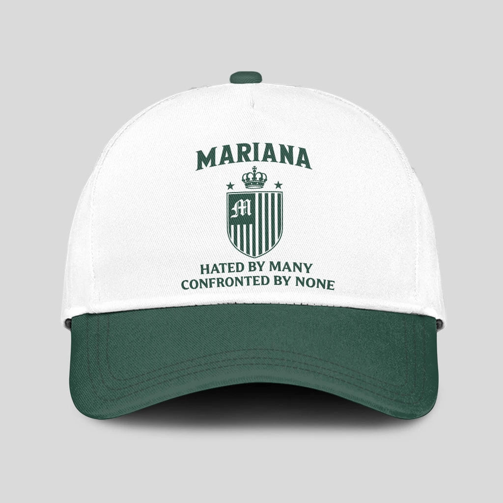 Hated By Many Confronted By None Luxury Logo Cap MARIANA 13K1 C41PF