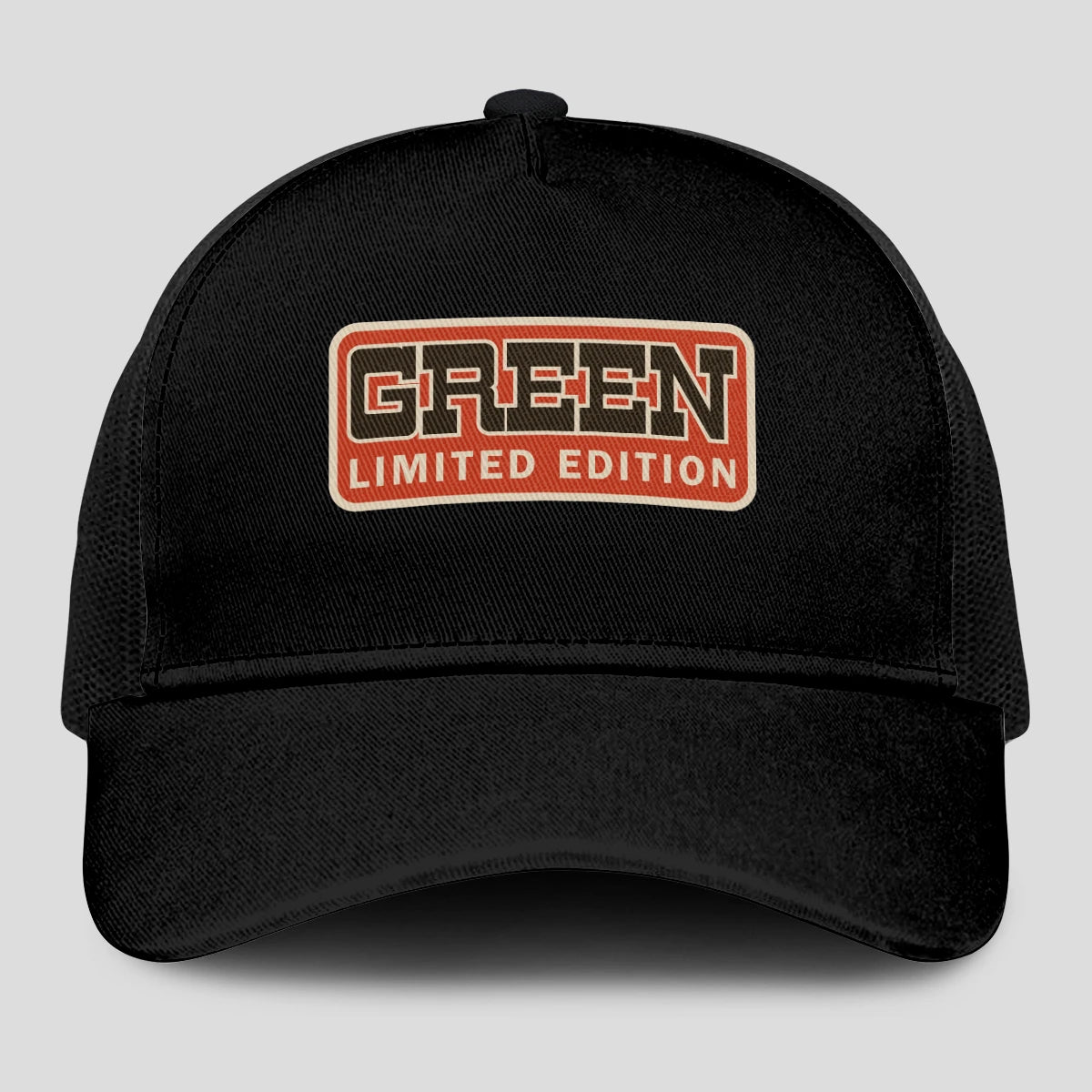 Limited Edition Red Logo Black Mesh Cap GREEN 13K1 C215PF