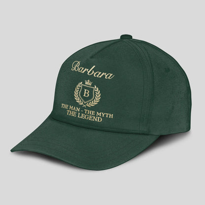 The Man The Myth The Legend Crest Forest Green Cap BARBARA 13K1 C159PF