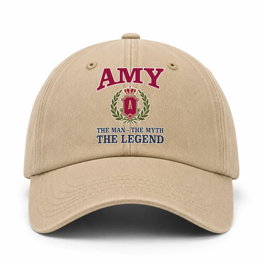 The Man The Myth The Legend Royal Khaki Cap AMY 13K1 C116PF