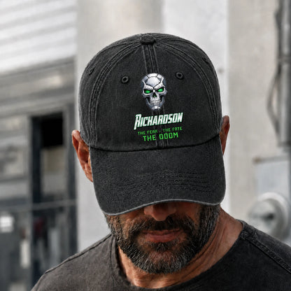 The Fear The Fate The Doom Skull Washed Cap RICHARDSON 13K1 C99PF