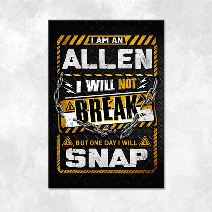 ALLEN Motivational Rug – Black & Yellow Quote Carpet for Living Room 13K1-AR1