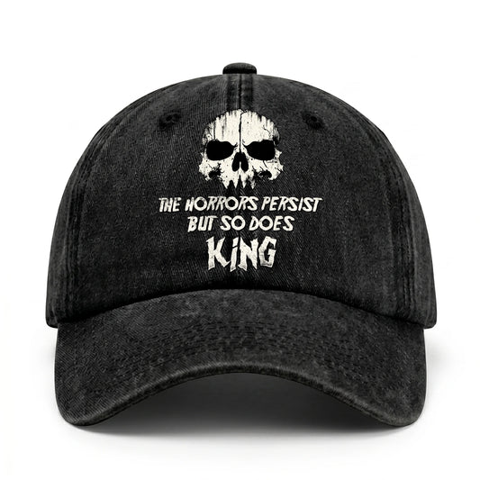 The Horrors Persist But So Does Your Name Cool Skull Washed Cap KING 13K1 C134PF