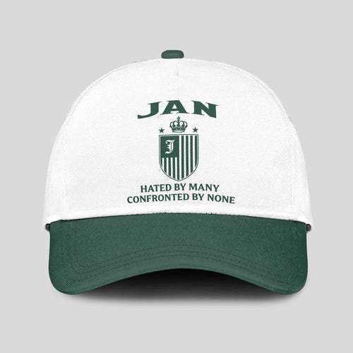 Hated By Many Confronted By None Luxury Logo Cap JAN 13K1 C41PF