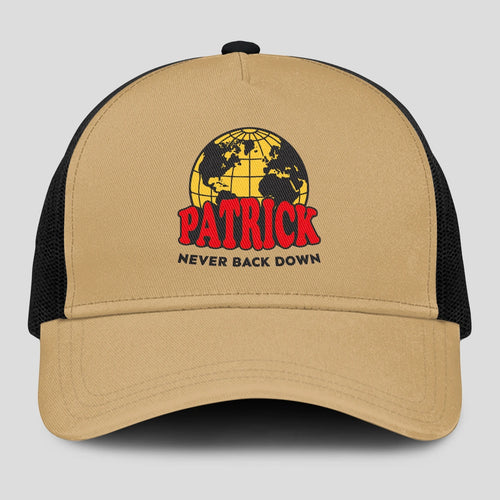 Never Back Down World Logo Khaki Mesh Cap PATRICK 13K1 C212PF