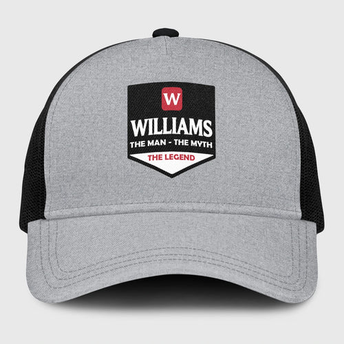The Man The Myth The Legend Gray Mesh Cap WILLIAMS 13K1 C189PF