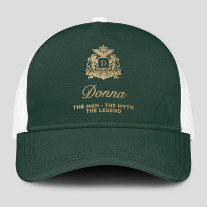 The Man The Myth The Legend Sage Green Mesh Cap DONNA 13K1 C192PF