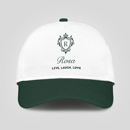 Live Laugh Love Elegant Blue And White Cap ROSA 13K1 C90PF