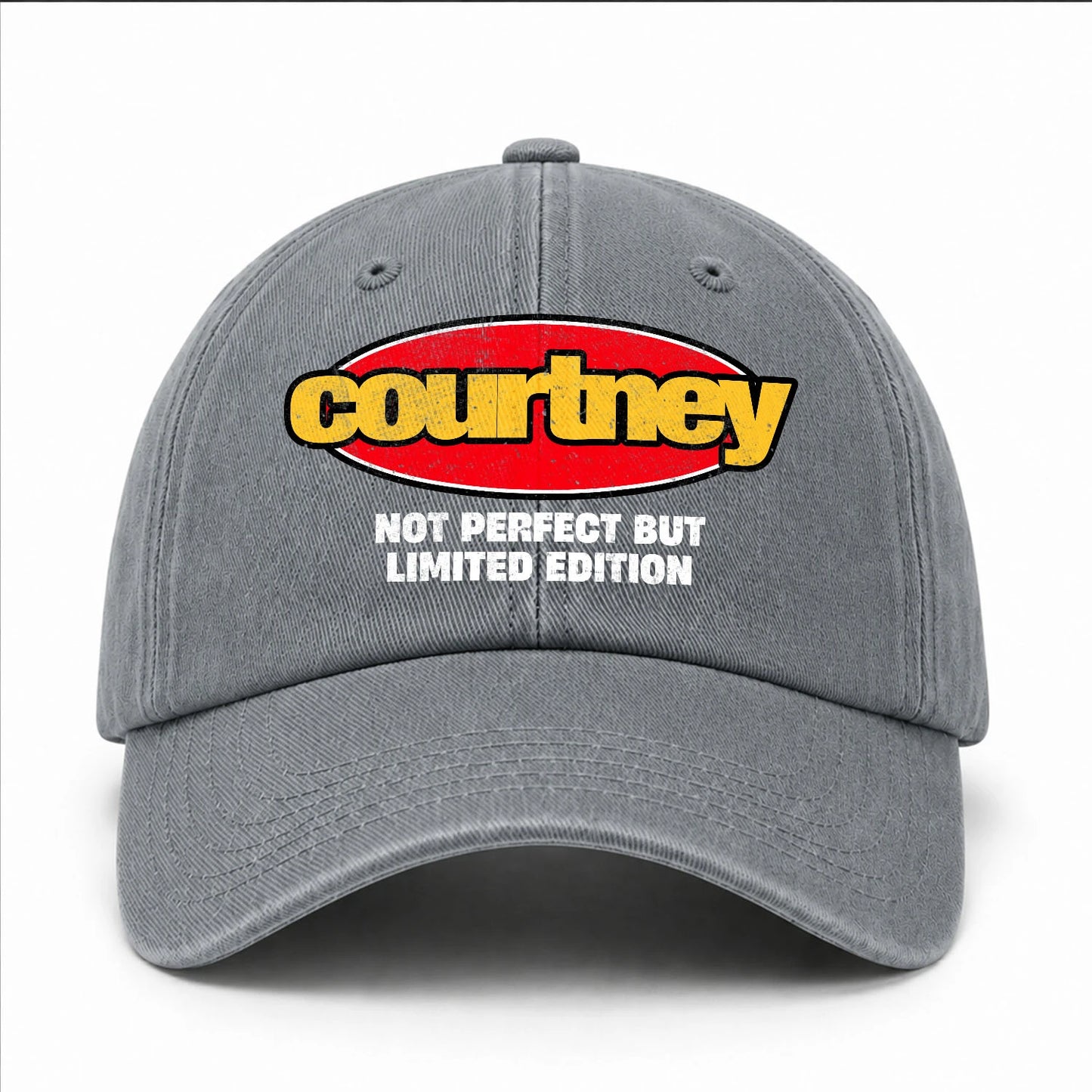 Your Name Not Perfect But Limited Edition Red Logo Washed Cap COURTNEY 13K1 C84PF