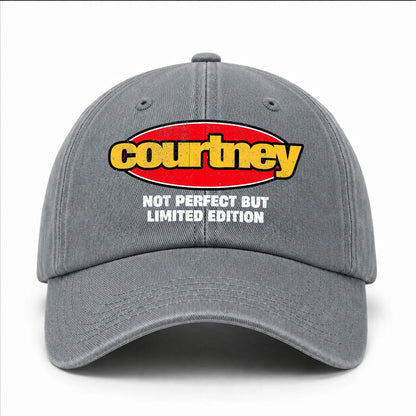 Your Name Not Perfect But Limited Edition Red Logo Washed Cap COURTNEY 13K1 C84PF