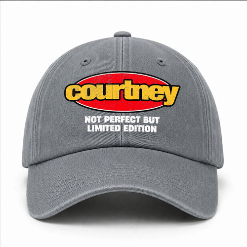 Your Name Not Perfect But Limited Edition Red Logo Washed Cap COURTNEY 13K1 C84PF