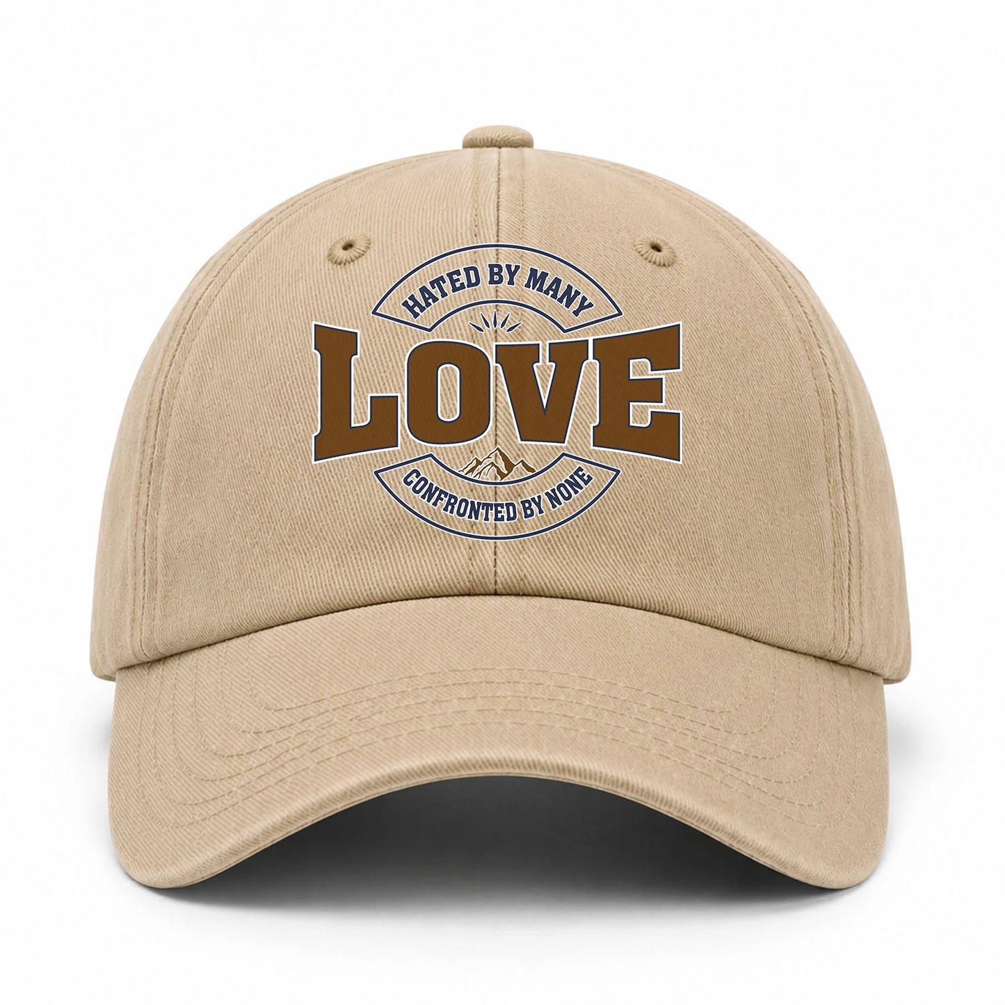 Hated By Many Confronted By None Washed Cap LOVE 13K1 C36PF