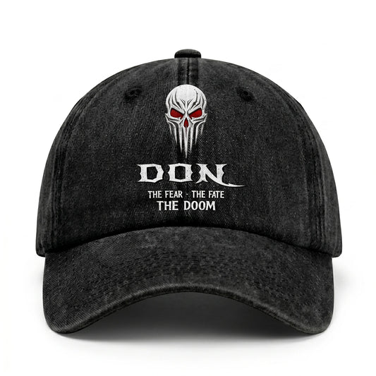 Your Name The Fear The Fate The Doom Skull Washed Cap DON 13K1 C98PF