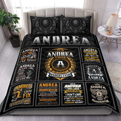 ANDREA Limited Edition Personalized Bedding Set 13K1-BS2