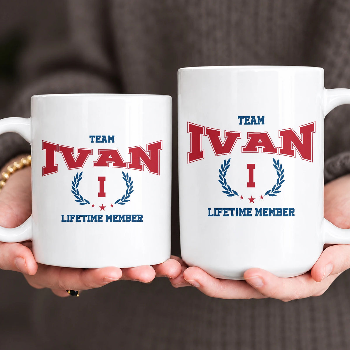 Team Your Name Lifetime Member Sporty Mug IVAN 13K1 MG09