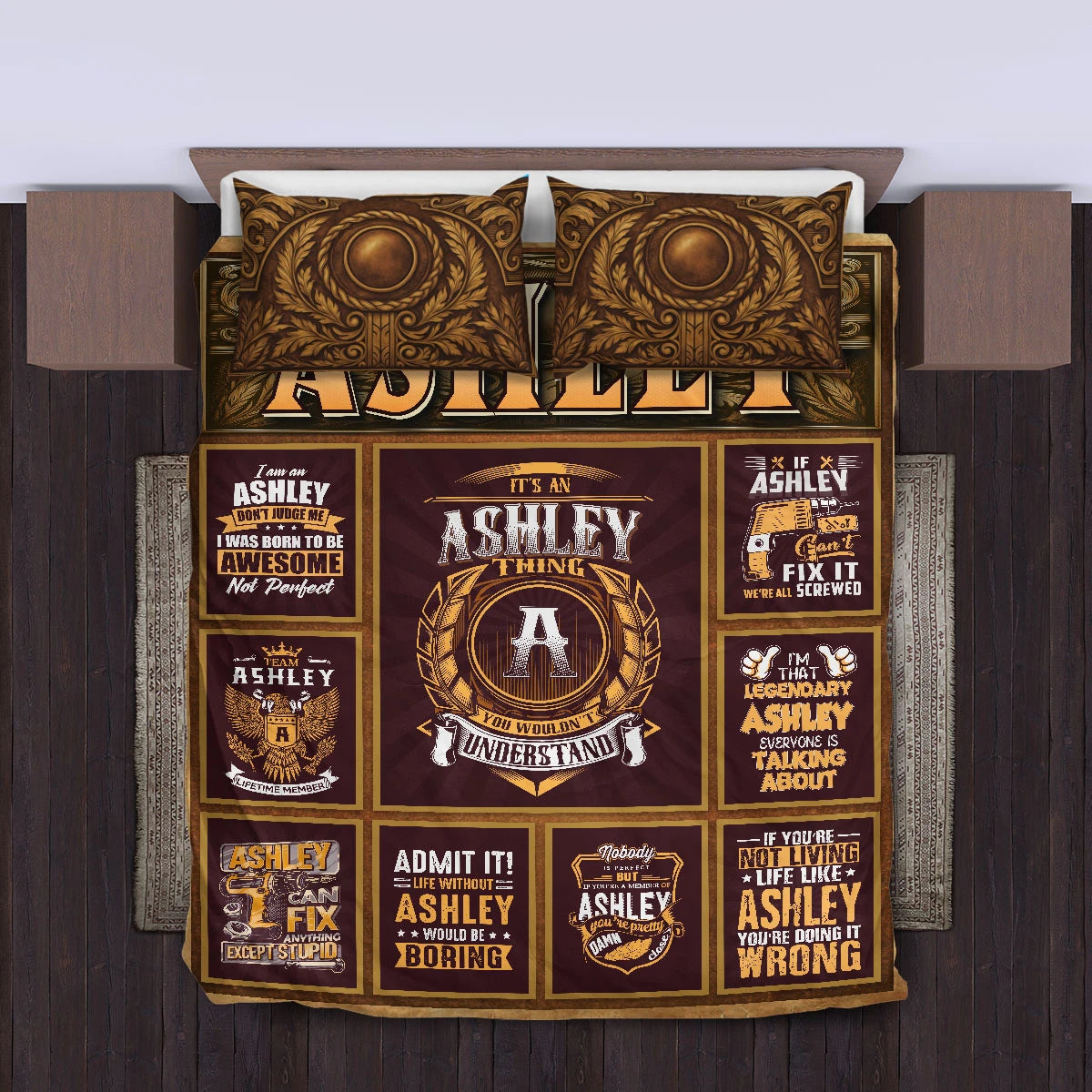ASHLEY Limited Edition Personalized Bedding Set 13K1-BS3