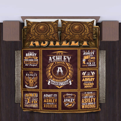 ASHLEY Limited Edition Personalized Bedding Set 13K1-BS3