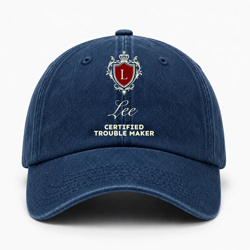 Live Laugh Love Royal Blue Washed Cap LEE 13K1 C176PF
