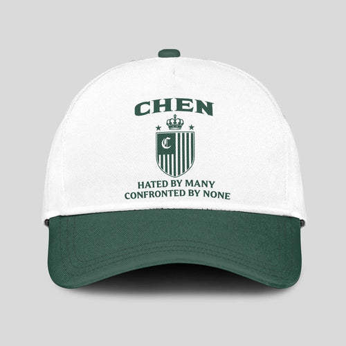Hated By Many Confronted By None Luxury Logo Cap CHEN 13K1 C41PF