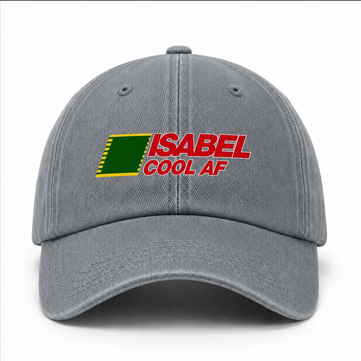 Your Name Cool Af Funny Washed Cap ISABEL 13K1 C85PF