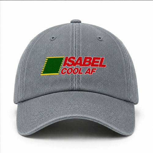 Your Name Cool Af Funny Washed Cap ISABEL 13K1 C85PF